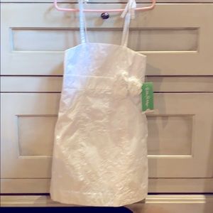 Lilly Pulitzer Carolina Rosette White Dress sz 4